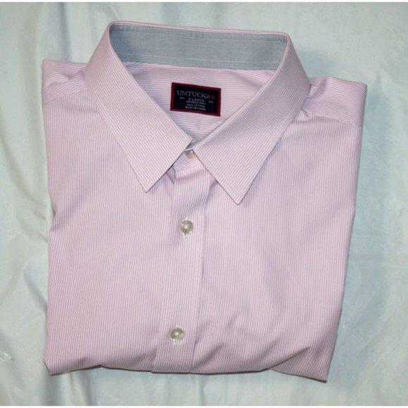 UNTUCKit Mens Long Sleeve Button Front Shirt Size - Picture 6 of 7